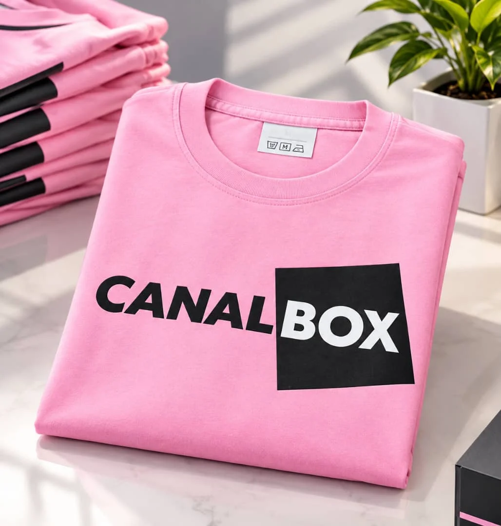 T-shirts personnalisés CanalBox marquage textile haute tenue